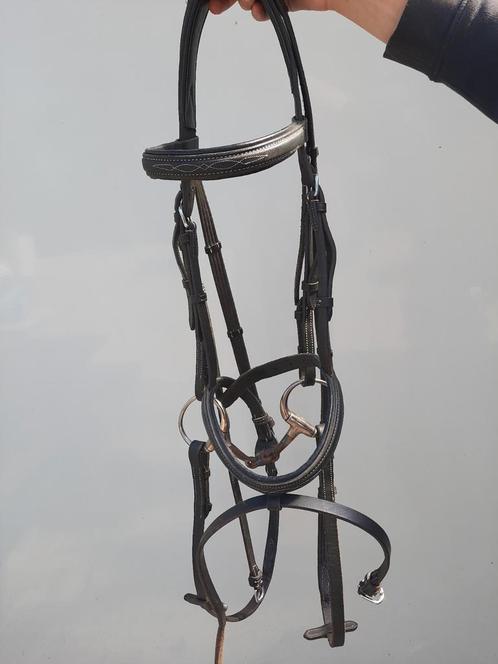Hoofdstel maat pony, Dieren en Toebehoren, Paarden en Pony's | Hoofdstellen en Tuigage, Zo goed als nieuw, Dressuur, Ophalen of Verzenden