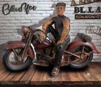 Vintage motorbeeld Harley stijl, Ophalen