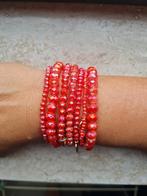 Yehwang oranje glans kralenarmbandjes 3 euro pst nieuw, Sieraden, Tassen en Uiterlijk, Armbanden, Kunststof of Plastic, Nieuw