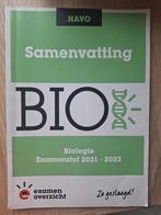 ExamenOverzicht - Samenvatting Examenstof Biologie HAVO, Ophalen of Verzenden, Nederlands, Overige niveaus, ExamenOverzicht