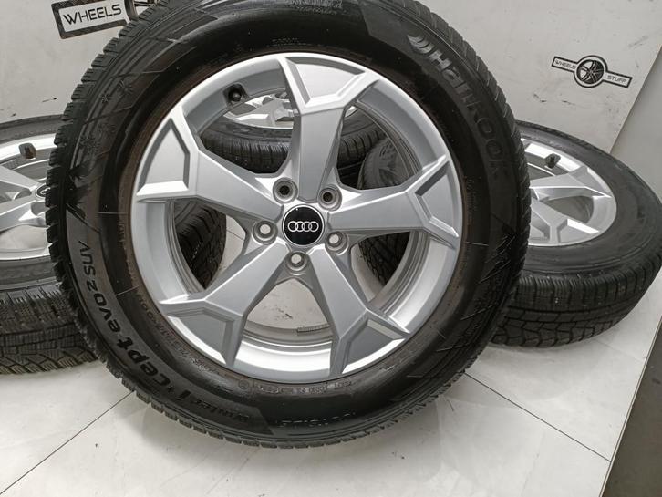 Audi Q3 lichtmetaal velgen 17 inch winterbanden 5x112, Auto-onderdelen, Banden en Velgen, Banden en Velgen, Personenwagen, Gebruikt
