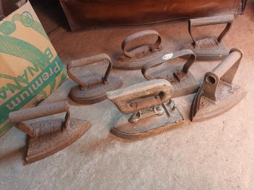 7x antiek strijkijzer, Antiek en Kunst, Antiek | Gereedschap en Instrumenten, Ophalen