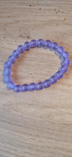 Paarse kralen armband, Sieraden, Tassen en Uiterlijk, Armbanden, Paars, Kunststof of Plastic, Nieuw, Ophalen of Verzenden