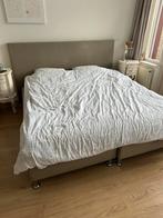 Tweepersoonsbed 180x200 - Kan nog prima een ronde mee!, Ophalen, Gebruikt, Beige, Tweepersoons