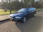 Volvo V70 2.5 T 2003 Blauw, Voorwielaandrijving, 1800 kg, Blauw, Leder en Stof