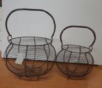 Set van twee Brocante Eiermanden Fruitmand, Ophalen of Verzenden, Nieuw