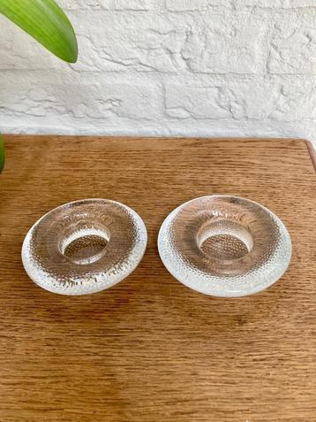 Iittala Nappi Finland: 2 kandelaars uit de jaren 90.  beschikbaar voor biedingen