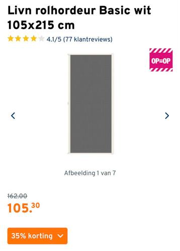 Rolhordeur nieuw, verkeerd besteld. beschikbaar voor biedingen