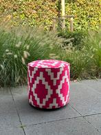 Poef in grafische print, Ophalen, Zo goed als nieuw, Rond, Minder dan 50 cm
