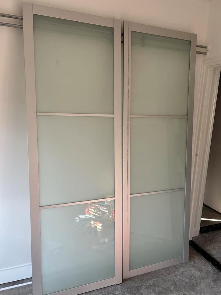 IKEA Pax Schuifdeuren (77x231cm) incl. Rails, Huis en Inrichting, Kasten | Kledingkasten, Zo goed als nieuw, 200 cm of meer, 50 tot 100 cm