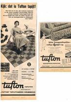 "Tufton" Tapijtfabriek Krommenie - Advertenties uit 1958, Ophalen of Verzenden, Gebruikt