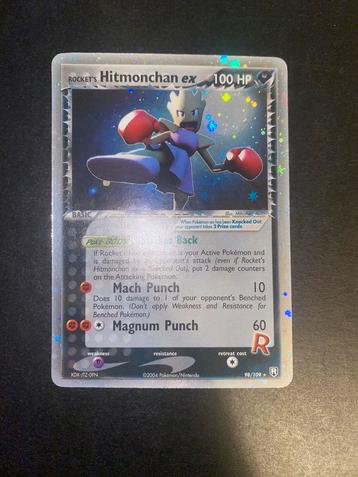 Pokemon Rocket’s hitmonchan 98/109 NM beschikbaar voor biedingen
