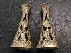 Brutalist Wainberg Jeruzalem Kandelaars Israël gesigneerd., Antiek en Kunst, Ophalen of Verzenden, Koper of Brons