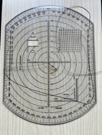 Kaarthoekmeters / Papa Zulu sjabloon tbv kaartlezen NL leger beschikbaar voor biedingen