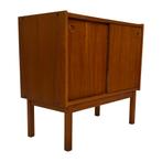 Vintage Kast dressoir Audio LP Jaren 60 teak fineer design, Huis en Inrichting, Kasten | Televisiemeubels, Gebruikt, Vintage, 150 tot 200 cm