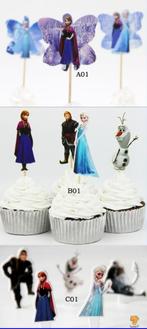 FROZEN Cupcakeprikkers + 1 model FROZEN Houders & Toppers, Verzenden, Nieuw, Cupcakes, Versiering