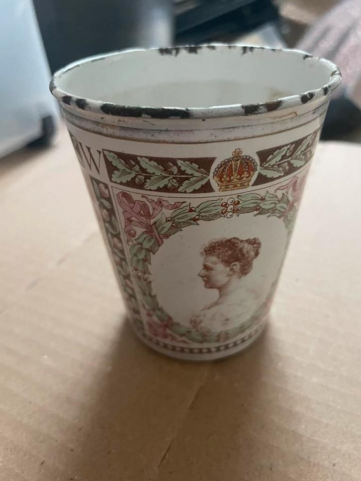Herdenkingsbeker uit 1898, Verzamelen, Blikken, Zo goed als nieuw, Overige, Ophalen of Verzenden