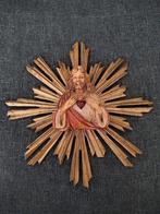 Antieke Pontamini wandhanger heilig hart van Jezus Italy, Antiek en Kunst, Antiek | Religie, Verzenden