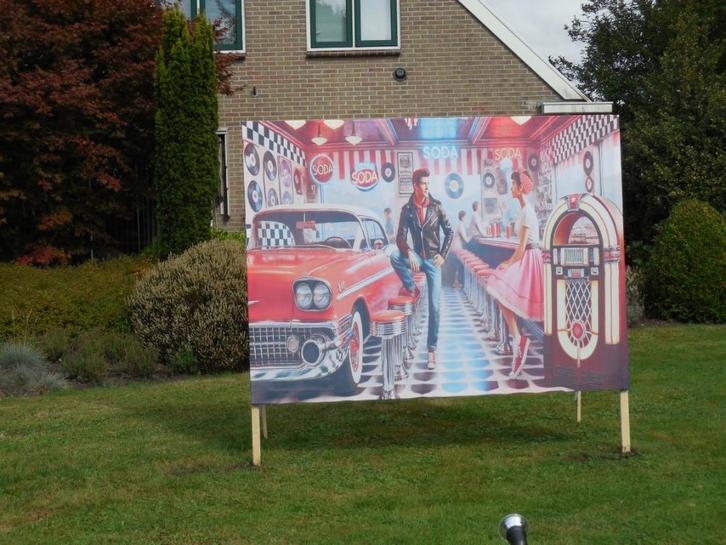 13 doeken op frame.     thema :rock en roll, Hobby en Vrije tijd, Feestartikelen, Zo goed als nieuw, Versiering, Overige, Ophalen
