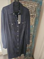 Crème de la Crème suedine jurk., Kleding | Dames, Jurken, Blauw, Maat 46/48 (XL) of groter, Nieuw, Ophalen of Verzenden