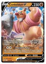 Pokemon - Conkeldurr V (PGO 040) Ultra rare, Nieuw, Foil, Ophalen of Verzenden, Losse kaart