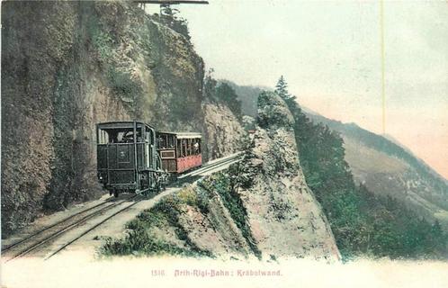 (381-196-017) Krabelwand Arth-Rigi-Bahn, Verzamelen, Ansichtkaarten | Buitenland, Overig Europa, Verzenden