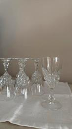 5 kristallen glazen, Antiek en Kunst, Antiek | Glas en Kristal, Ophalen of Verzenden