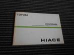 Toyota Hi-Ace MK3 - Handleiding Instructieboek - Nederlands, Verzenden