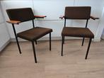 Vintage stoel SE 21 Spectrum Martin Visser ‘60 tubular teak, Ophalen, Zo goed als nieuw, Bruin