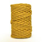 700 gram 6 mm teisted macrame touw geel gerecycled katoen, Hobby en Vrije tijd, Overige Hobby en Vrije tijd, Ophalen of Verzenden