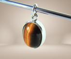 Modernistische NIELS ERIK FROM 925 zilver tijgeroog hanger!, Overige voorstellingen, Verzenden, Ssiesvintagesieraden@gmail.com