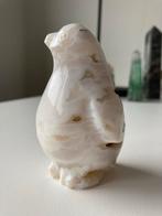 Sneeuwagaat Pinguïn Beeld - Handgesneden Edelsteen Sculptuur, Ophalen of Verzenden, Gebruikt, Dier