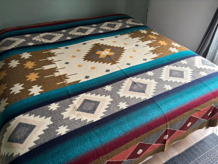 NIEUW! Alpaca wol deken plaid sprei kleed boho ibiza ruit, Huis en Inrichting, Woonaccessoires | Plaids en Woondekens, Nieuw, Ophalen of Verzenden