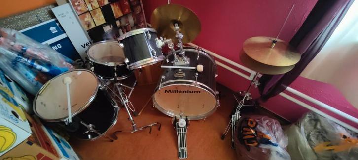 Millenium Drumstel - Kindermaat, Muziek en Instrumenten, Drumstellen en Slagwerk, Gebruikt, Overige merken, Ophalen