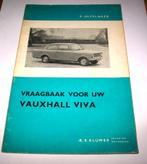 Vraagbaak Vauxhall Viva 1963 Olyslager Kluwer, Auto diversen, Ophalen of Verzenden
