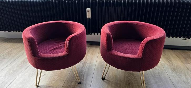Stoeltjes voor kleine hond/kat - Bordeaux rood, Huis en Inrichting, Fauteuils, Zo goed als nieuw, Stof, Minder dan 50 cm, Minder dan 75 cm