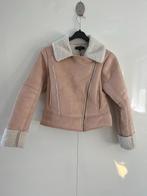 Roze wit beige jas 146 faux fur lamy LMTD, Meisje, LMTD, Ophalen of Verzenden, Jas