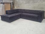 !!ACTIE!! Hoekbank Memphis Black Chenille
