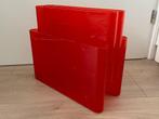 Kartell, lectuurbak, vintage design italie, transparant rood, Ophalen of Verzenden