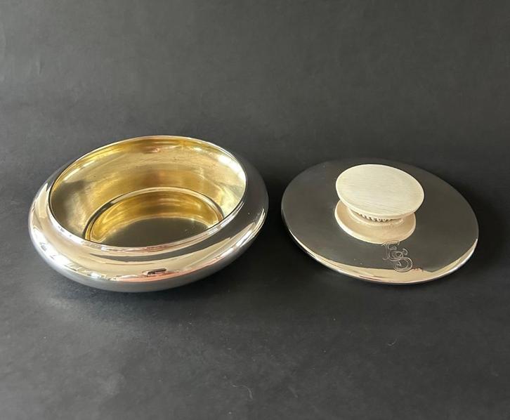 Belgisch zilver silver Wolfers deksel doos handvat been, Antiek en Kunst, Antiek | Goud en Zilver, Zilver, Ophalen of Verzenden