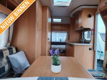 Hobby De Luxe 450 UF Mover Dwarsbed Zit Luifel beschikbaar voor biedingen