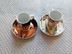 6 Espressokop en schotel Yong Art, Huis en Inrichting, Keuken | Servies, Ophalen, Porselein, Overige stijlen, Kop(pen) en/of Schotel(s)