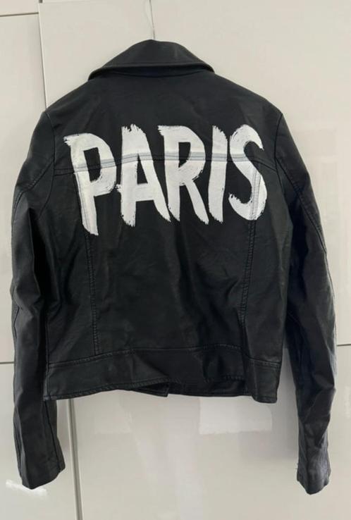 Fake leather jasjs ‘Paris’ maat 40, Kleding | Dames, Jassen | Zomer, Gedragen, Maat 38/40 (M), Zwart, Ophalen of Verzenden