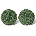 Buxusbollen buxus kunstplant 27 cm 2 stuks GRATIS BEZORGD!, Verzenden, Nieuw, Binnen