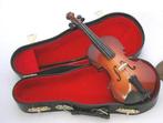 Miniatuur viool met koffer, ca 15 cm, Muziek en Instrumenten, Strijkinstrumenten | Violen en Altviolen, Overige formaten, Ophalen of Verzenden