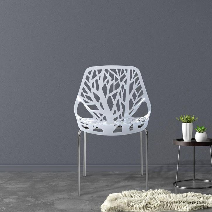 Italiaanse Design stoel voor Woonkamer-Kantoor-Terras.Nieuw!, Huis en Inrichting, Stoelen, Nieuw, Vijf, Zes of meer stoelen, Kunststof