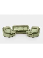 Retro sofa set Nordika jaren 70 vintage design groen, Gebruikt, 75 tot 100 cm, Ophalen of Verzenden, Stof