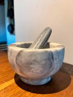 Grote Marmeren Vijzel met Stamper, Ophalen of Verzenden, Gebruikt