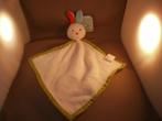 action konijn doek met bel  muis aap beer velours wit bruin, Ophalen of Verzenden, Nieuw, Konijn