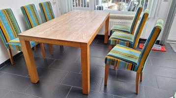 Massief eiken eetkamer tafel.  beschikbaar voor biedingen